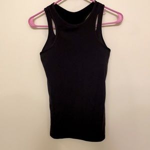 Lululemon Tank with built in Sports Bra- Black
